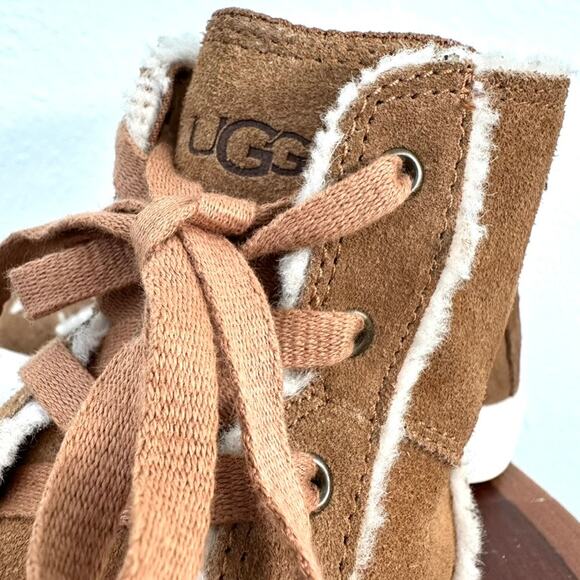 UGG High-Top Sneakers in Chestnut Suede, Size 7 - Excellent Condition - Picture 10 of 12